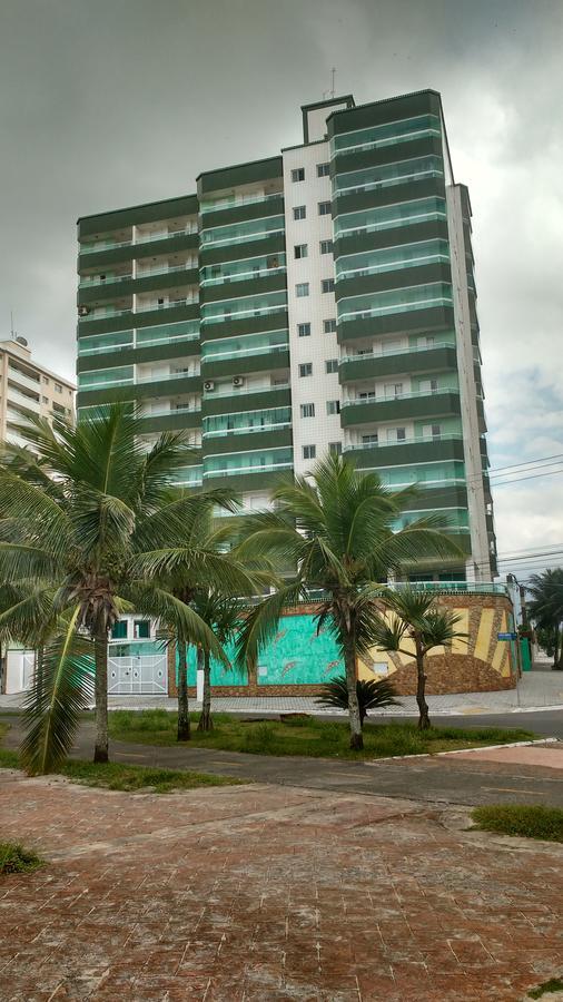 Apto. (pé na areia) com Churrasqueira na sacada Praia Grande (Santos) Exterior foto